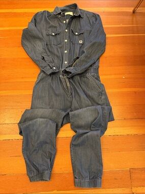 Standard Issue Indigo Denim Utility Jumpsuit